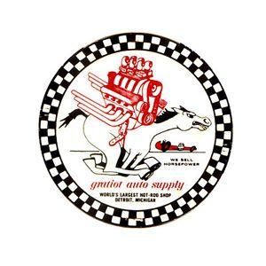 Vintage Hot Rod Logo - Gratiot Auto Supply Detriot, MI Vintage Hot Rat Rod Drag Racing ...