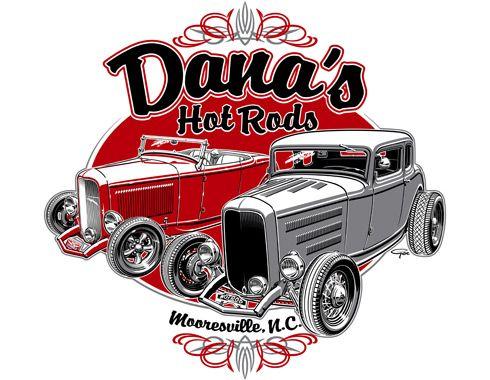 Vintage Hot Rod Logo - Dana's Hot Rods