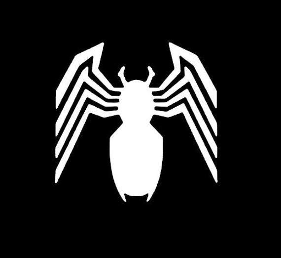 Venom Spider Logo - Venom Logo Vinyl Decal Bumper Sticker Marvel Comics Spider Man