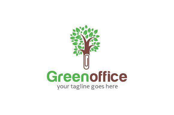 Office Logo - Green Office Logo Template Design ~ Logo Templates ~ Creative Market