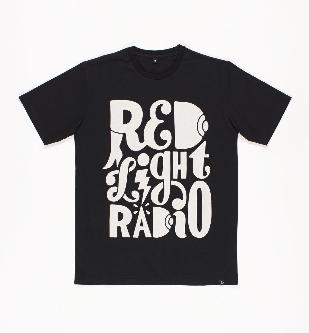 Black and Red T Logo - t-shirt red light radio logo | by Parra