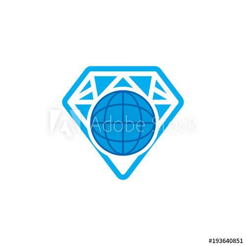 World Diamond Logo - World Diamond Logo Icon Design this stock vector and explore