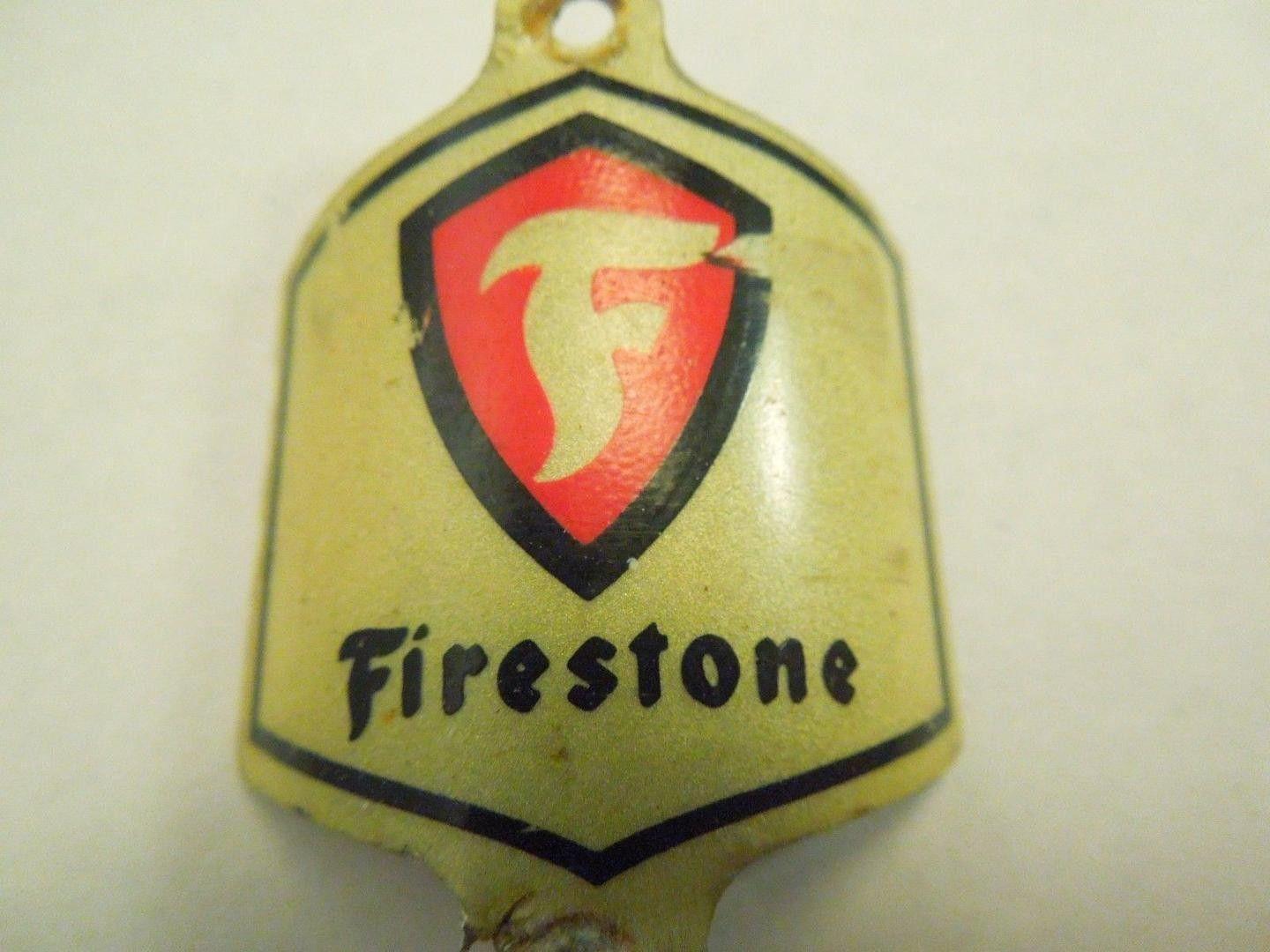 Firestone F Shield Logo - Vintage Firestone Bicycle Head Badge Emblem F Shield Logo