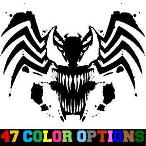 Venom Spider Logo - Details About Decal Vinyl Sticker Car Truck Window Spider Man Villian Tribal Venom