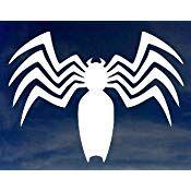 Venom Spider Logo - MARVEL COMICS VENOM SPIDER LOGO VINYL STICKERS SYMBOL 5.5 DECORATIVE DIE CUT DECAL FOR CARS TABLETS LAPTOPS SKATEBOARD