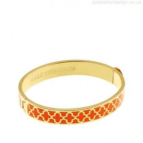 Gold and Orange Logo - Halcyon Days Gold and Orange Agama Bangle Brass base with 18ct gold ...