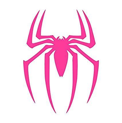 Pink Spider Logo - Spider Man Vinyl Sticker Decals for Car Bumper Window