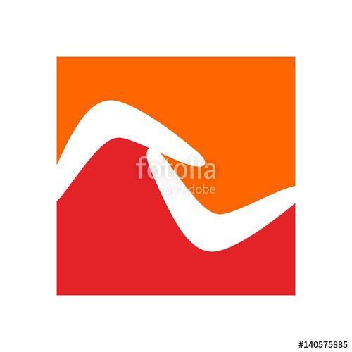 Banking with Orange Boomerang Logo - boomerang logo vector.