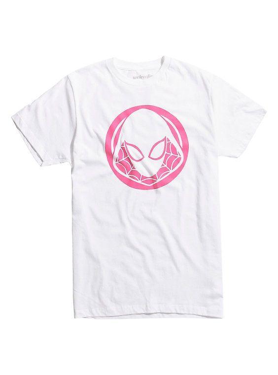 Pink Spider Logo - Marvel Spider-Gwen Logo Web T-Shirt