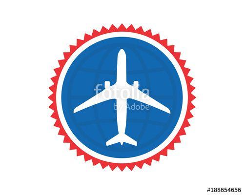 Blue Circle Airline Logo - blue circle plane airport flight airline airway image symbol icon