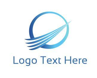 Blue Circle Airline Logo - Airline Logo Maker. Best Airline Logos