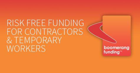 Banking with Orange Boomerang Logo - Risk Free Funding for Contractors and Temporary Workers