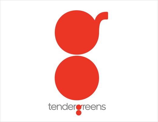 Red and White Circle Restaurant Logo - Pentagram Rebrands U.S. Restaurant Chain, Tender Greens