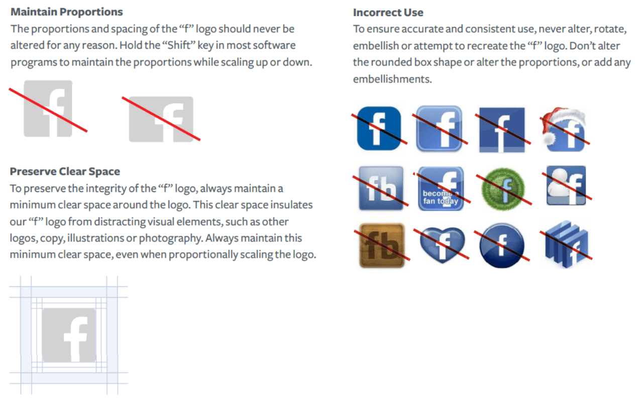I Can Use Facebook Logo - branding - Can I make changes to the Facebook 'f' square logo like ...