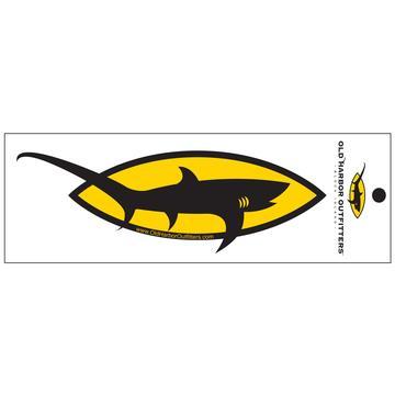 Thresher Logo - Shark Logo Sticker. Old Harbor Outfitters