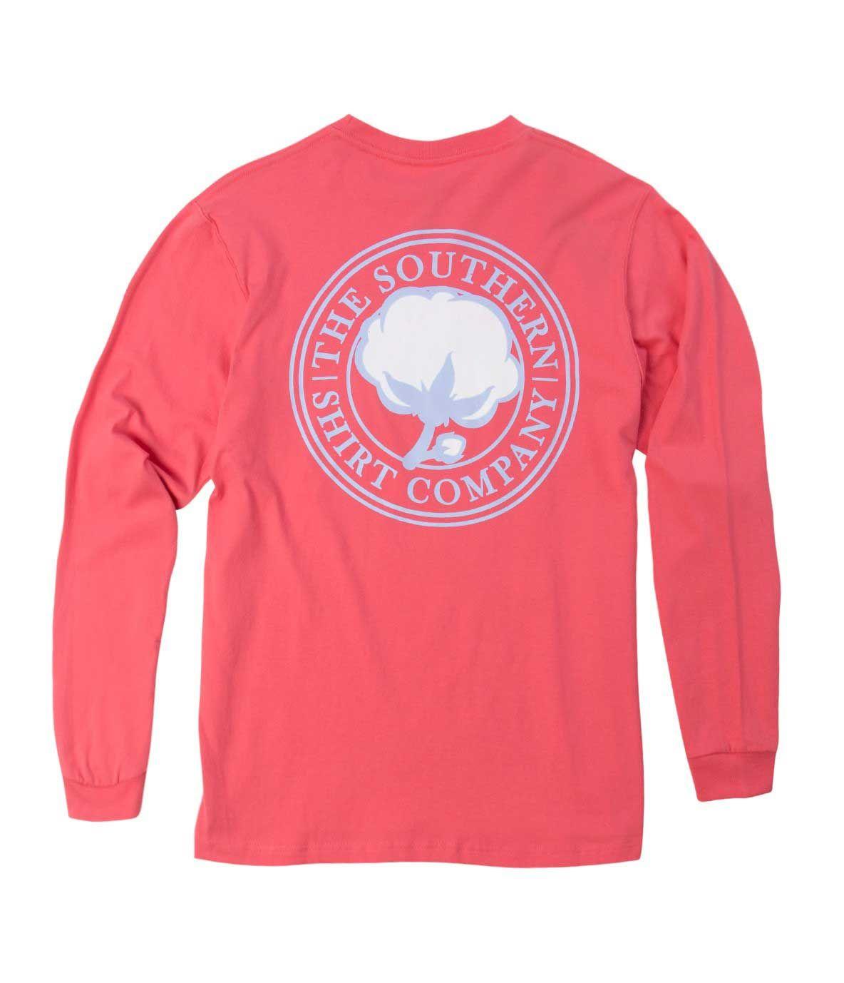 Simply Southern Company Logo - Southern Shirt Company Signature Logo Long Sleeve T-Shirt in Coral ...