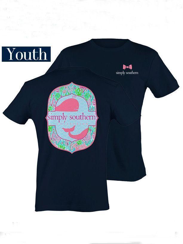 Simply Southern Company Logo - Simply Southern YOUTH SIZE Floral Whale Tee. Gift ideas