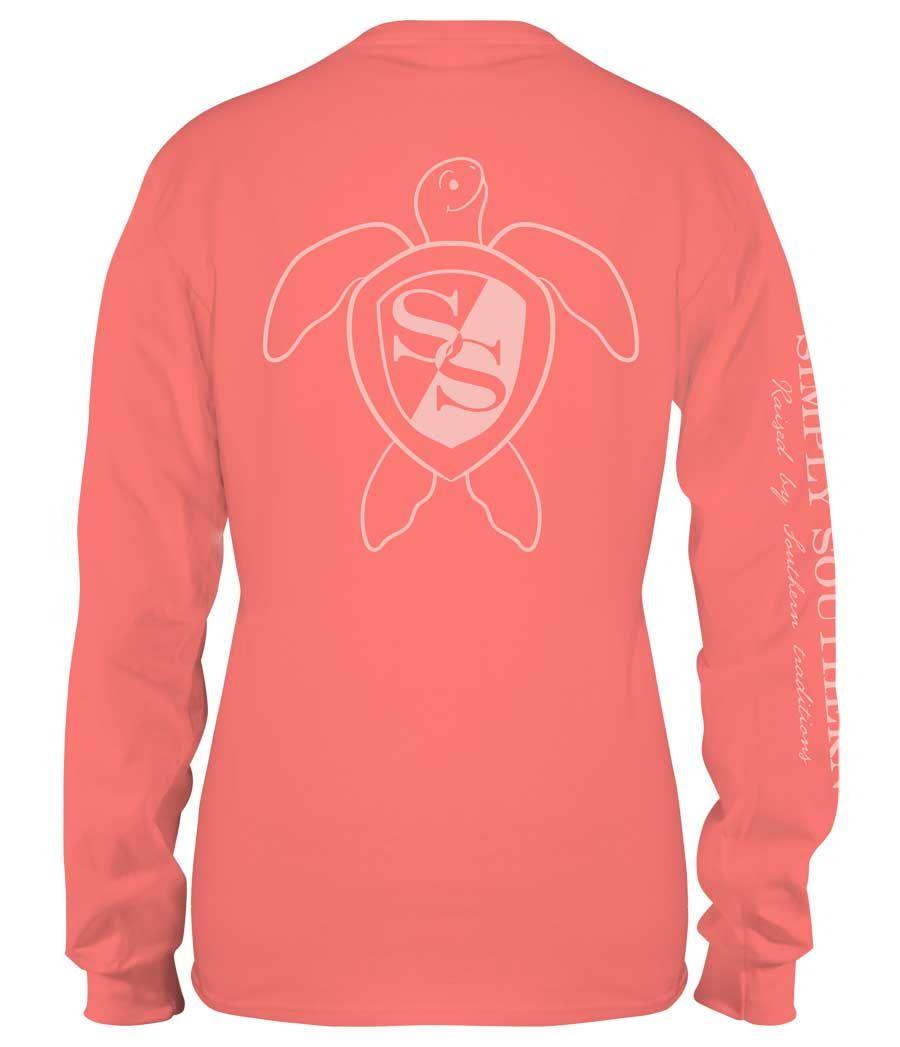 Simply Southern Company Logo - Simply Southern Preppy Collection Turtle Logo Long Sleeve T-shirt in ...