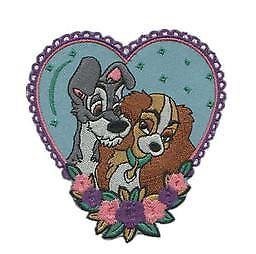 Lady and the Tramp Logo - inch Disney Lady and the Tramp Logo Embroidered Iron Sew On Patch
