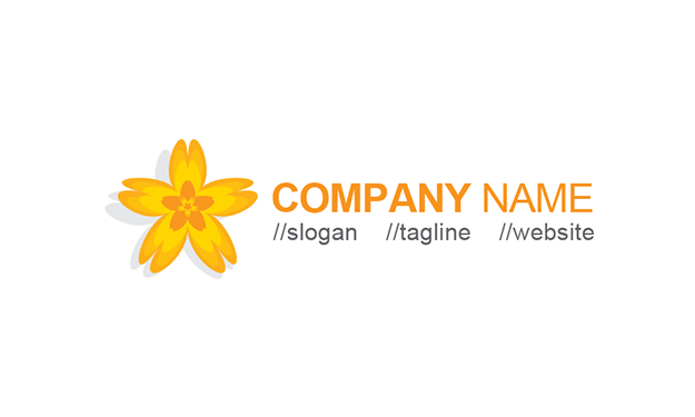 Yellow Floral Logo - Free Yellow Flower Logo Template » iGraphic Logo