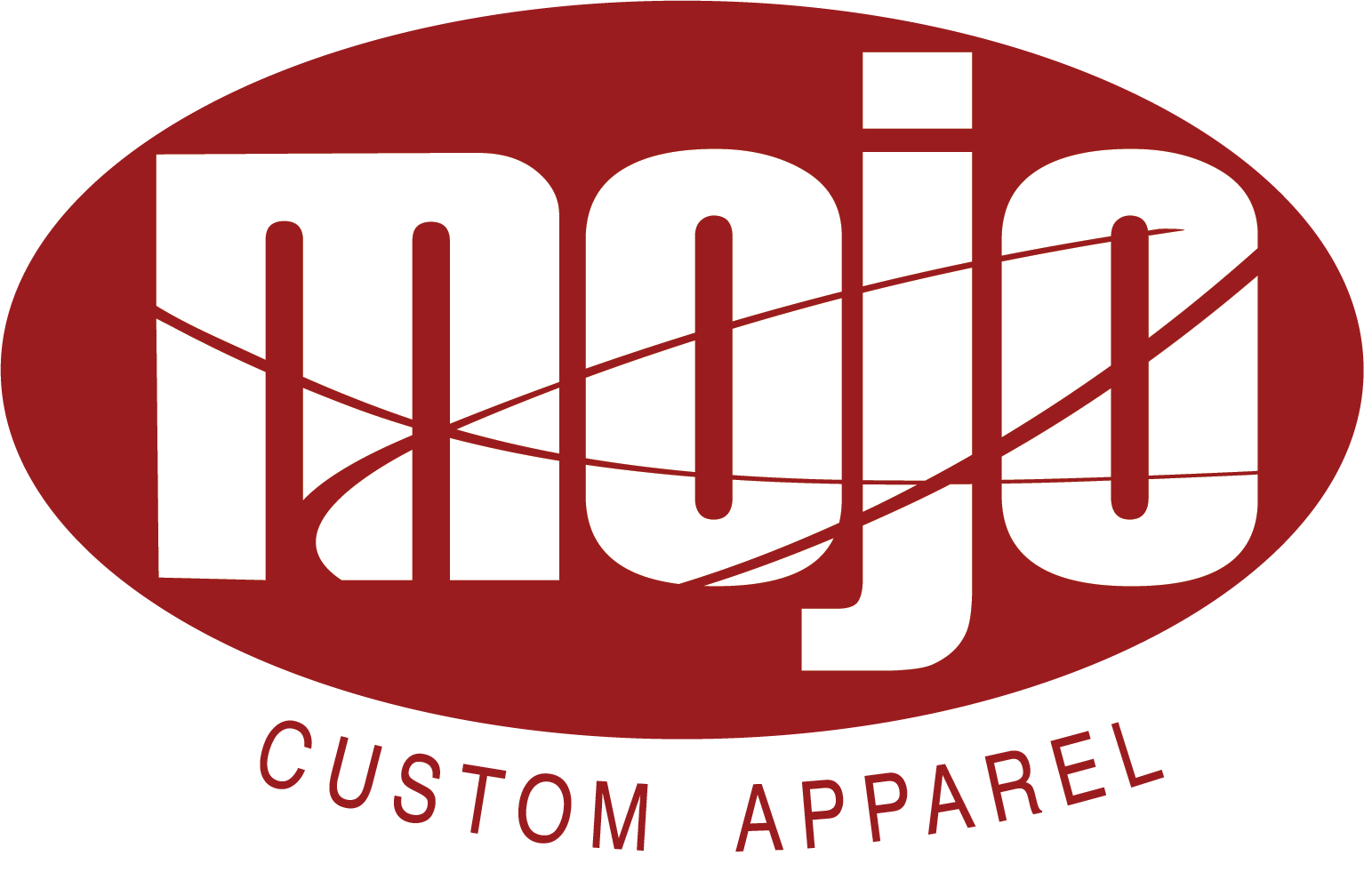Custom Apparel Logo - Mojo Custom Apparel Homepage - Mojo Custom Apparel