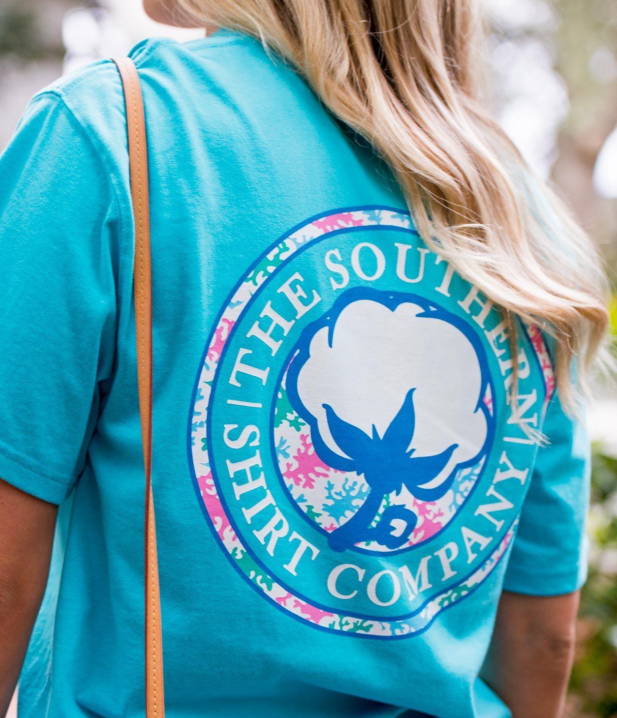 Simply Southern Company Logo - Southern Shirt Coral Logo Tee. Preppy. Southern