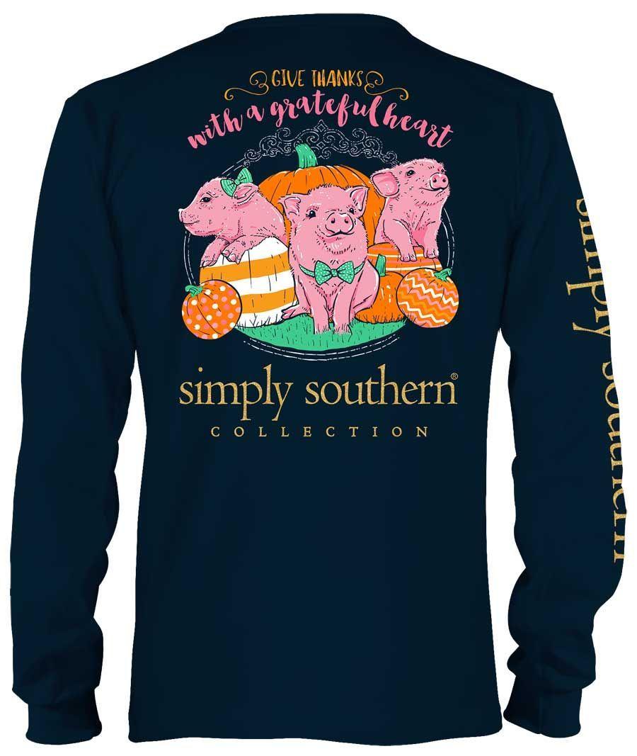 Simply Southern Company Logo - Simply Southern Preppy Collection Grateful Heart Long Sleeve Tee in ...