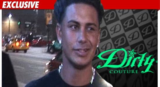 Dirty Couture Logo - Pauly D -- T-Shirt Slangin' for The Enemy | TMZ.com
