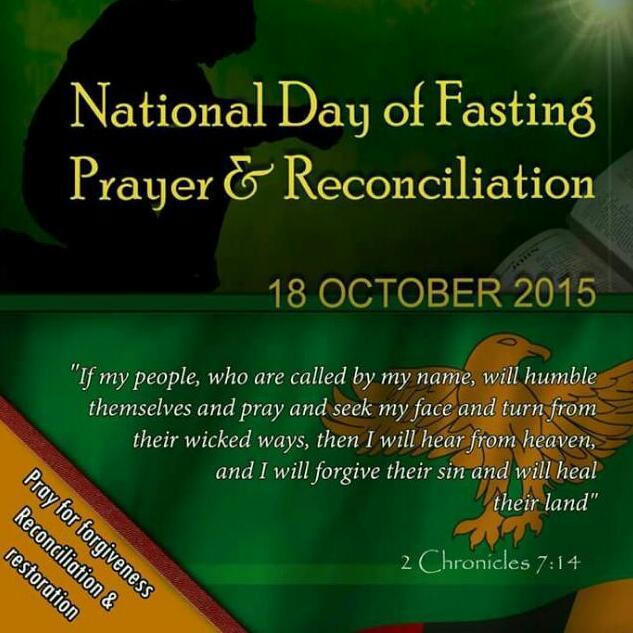 2015 National Day of Prayer Logo - The Kind of Fast God Requires For Zambia on National Day of Fasting