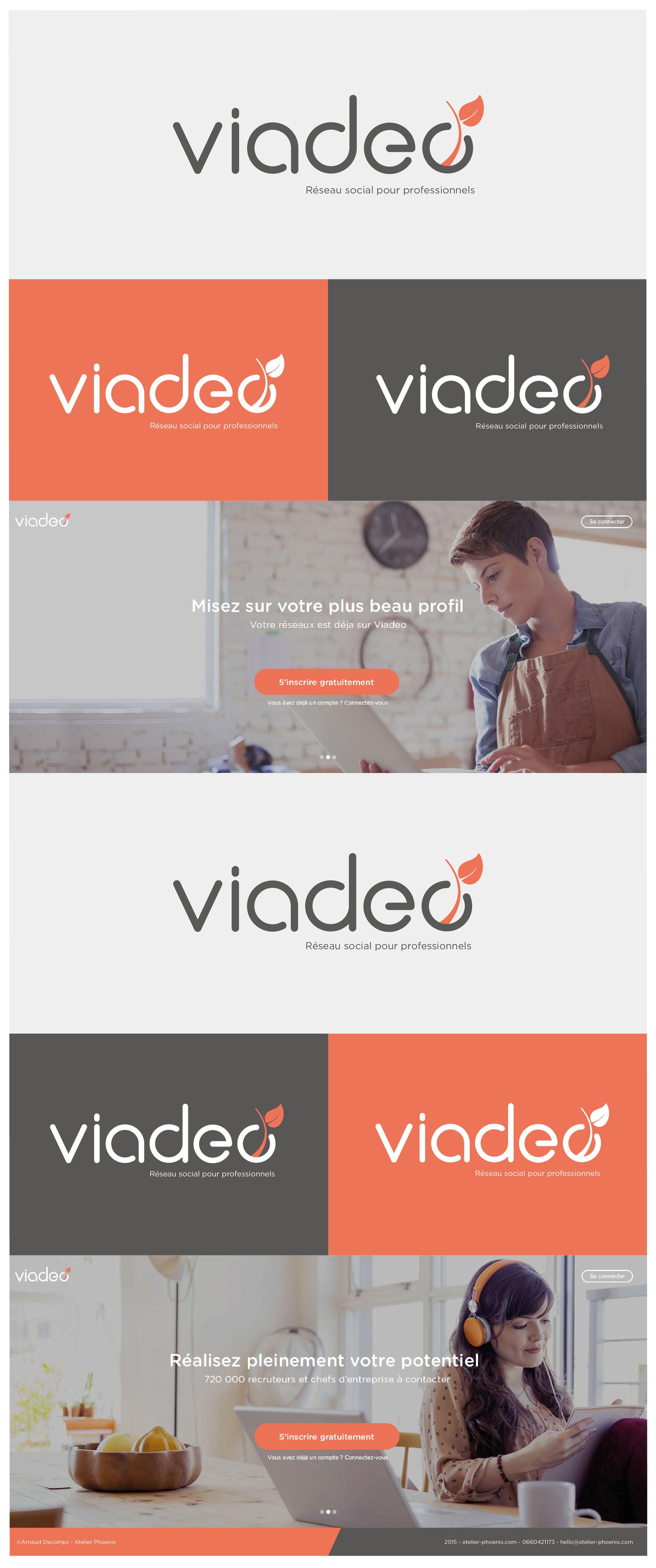 Viadeo Logo - Atelier Phoenix