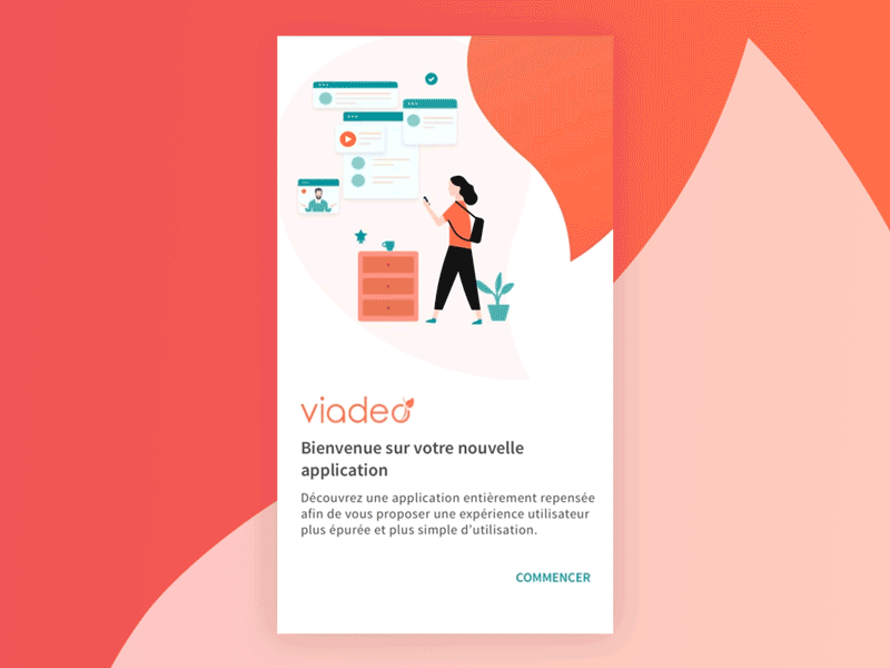 Viadeo Logo - Onboarding Viadeo by Lalatiana Carpentier | Dribbble | Dribbble