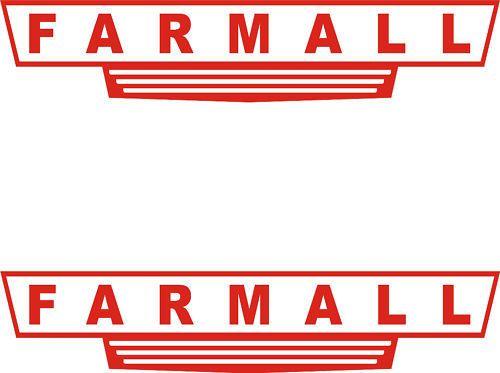 Farmall Logo - 2- FARMALL.. Red Vinyl Decals Stickers 2 X 9 | eBay