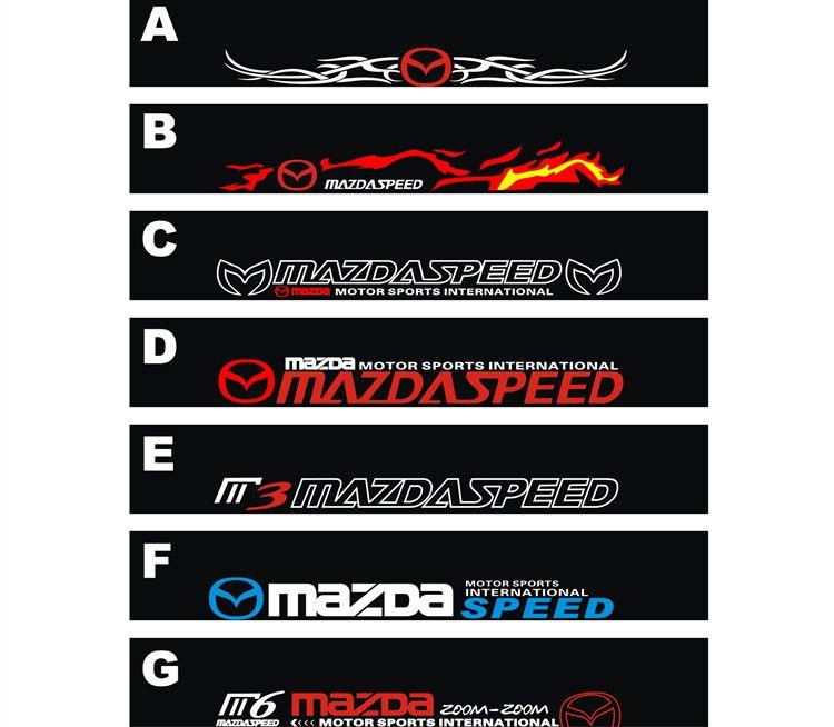 Mazda Racing Logo - Free shipping Automobile label car Racing stickers for Mazda Front ...
