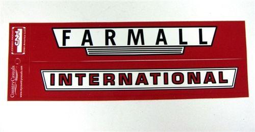 Farmall Logo - Farmall Logo & International Logo Bumper Sticker