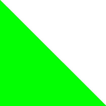 Green Triangle Flag Logo - Right Green Triangle - Roblox