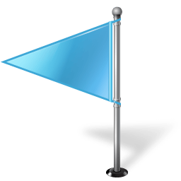 Green Triangle Flag Logo - green triangular flag icon | download free icons