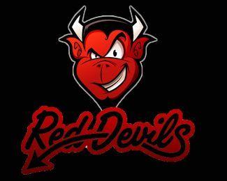 Red Devil Logo - RedDevils Logo design devils logo can be used in games and