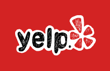 Red 5 Stars Yelp Review Logo - Brand Styleguide