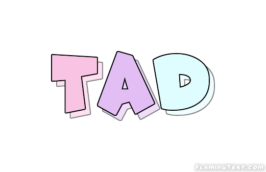 Tad Name Logo - Tad Logo. Free Name Design Tool from Flaming Text