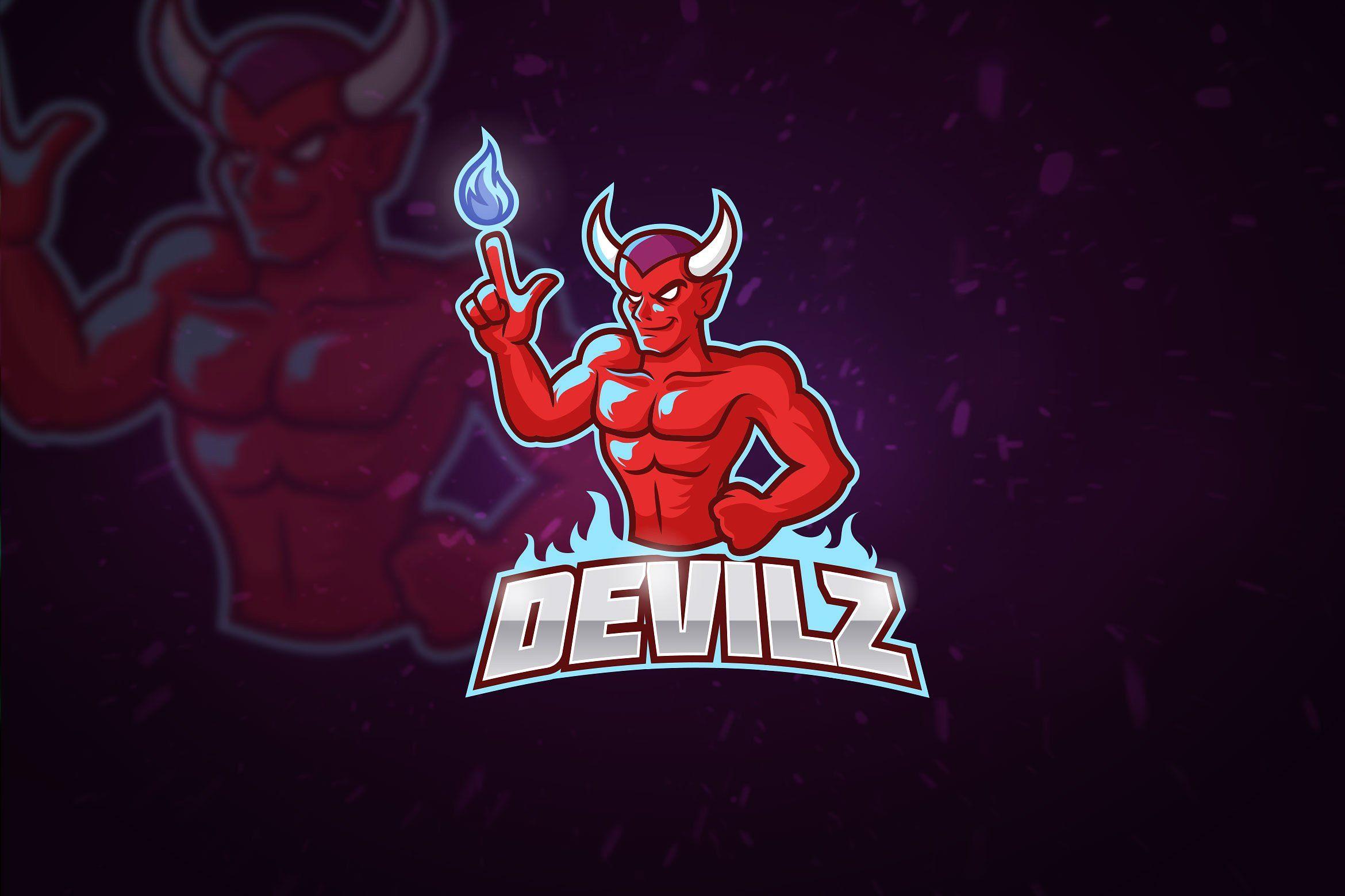 Red Devil Logo - Red Devil & Esport Logo Logo Templates Creative Market