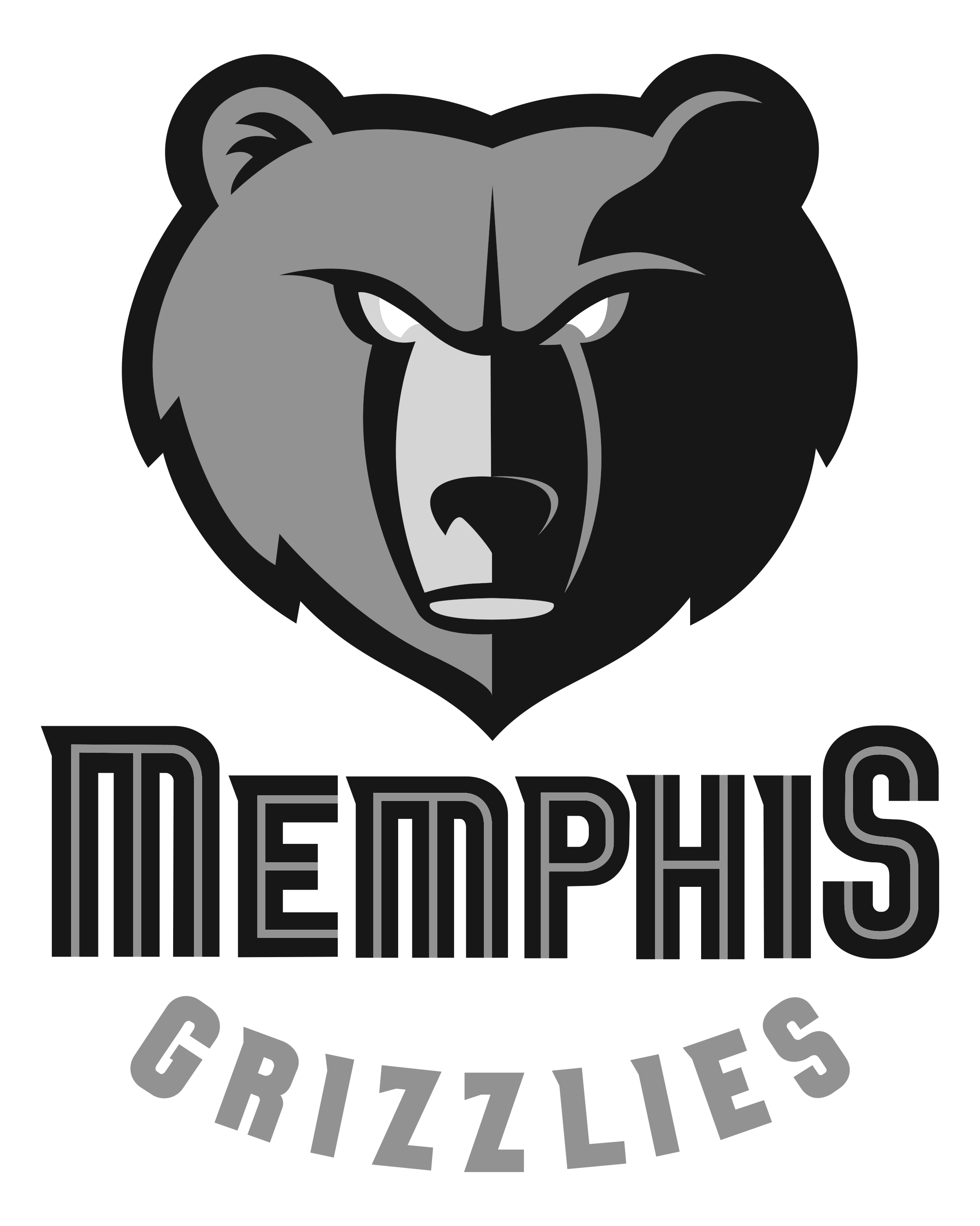 Memphis Black Logo - Memphis Grizzlies Logo PNG Transparent & SVG Vector - Freebie Supply