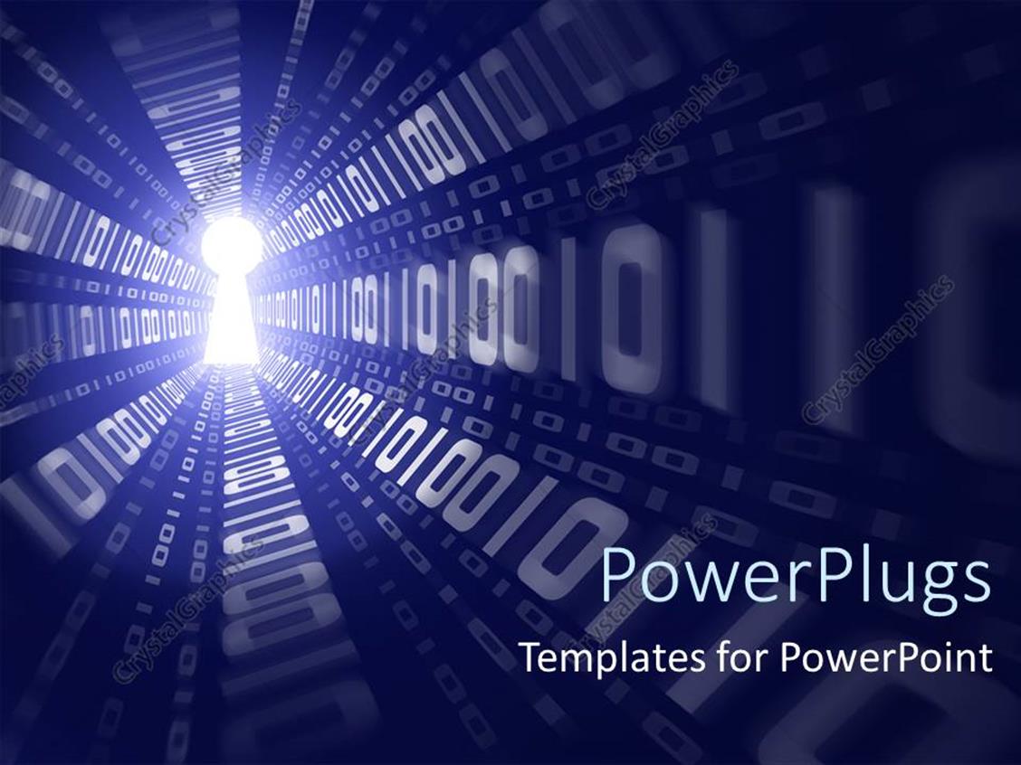 Didi PPT Logo - PowerPoint Template: digital depiction of binary data running ...