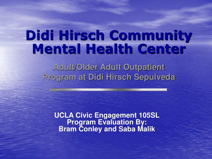 Didi PPT Logo - PPT - Didi Hirsch Community Mental Health Center PowerPoint ...