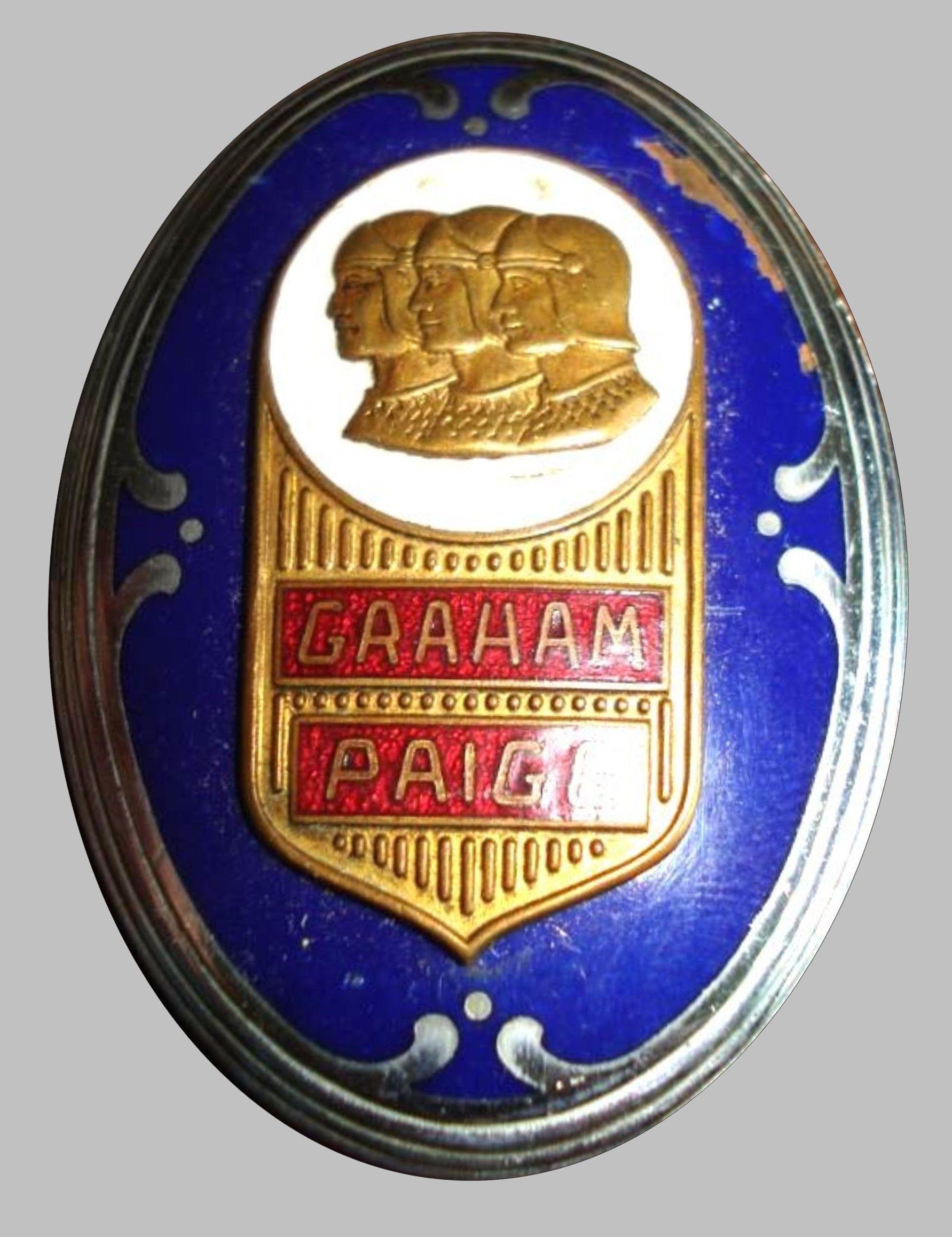 Defunct Car Logo - Graham Paige Automobile Badge. Defunct Company Logos. Automobile