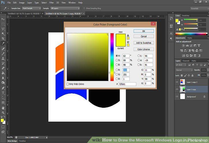 Windows 99 Logo - How to Draw the Microsoft Windows Logo in Photoshop: 11 Steps