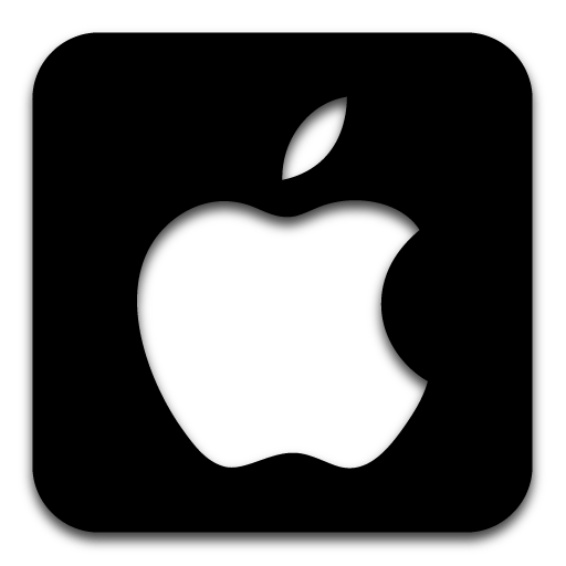 Square Apple Logo - App Apple Logo Icon - Black Icons - SoftIcons.com