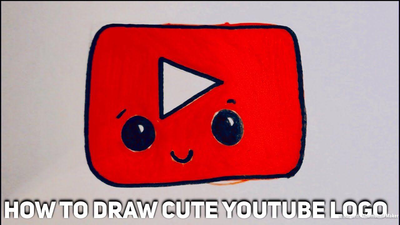 Cute YouTube Logo - How to Draw Cute YouTube Logo - YouTube