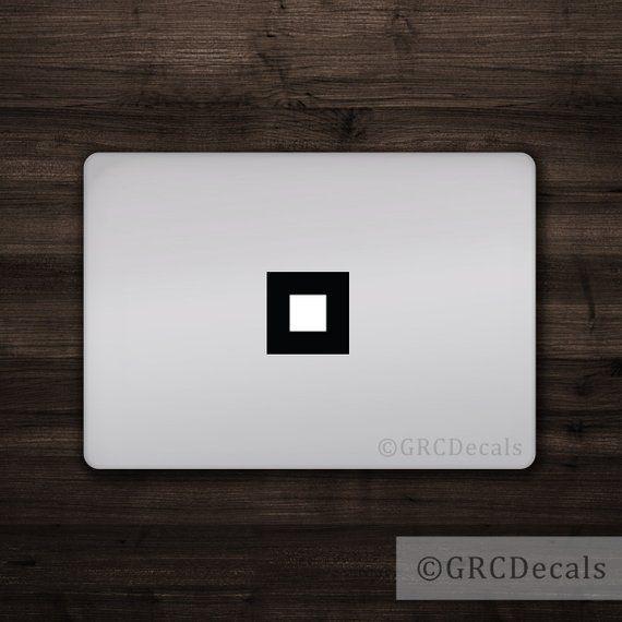Square Apple Logo - Square Mac Apple Logo Cover Laptop Vinyl Decal Sticker | Etsy