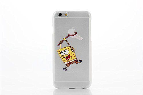 Square Apple Logo - iPhone 6 4.7'' Spongebob Square Pants Eating/ Grabbing Apple logo ...