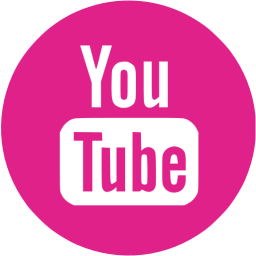 Cute YouTube Logo - Barbie pink youtube 4 icon - Free barbie pink site logo icons